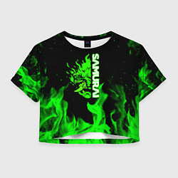 Женский топ Samurai green fire toxic