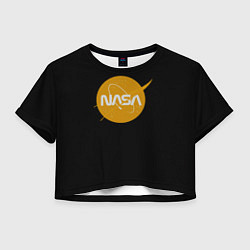 Женский топ NASA yellow logo