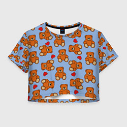 Женский топ Игрушки мишки и сердца