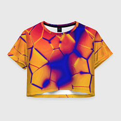 Женский топ Плиты разломы сепия негатив