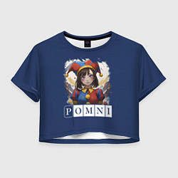 Футболка 3D укороченная женская Удивительный цифровой цирк - Помни, цвет: 3D-принт