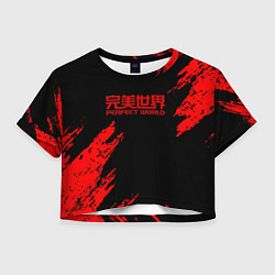 Женский топ Perfectworld красные краски
