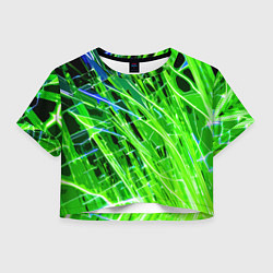 Женский топ Зелёные энергетические линии