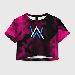 Женский топ Алан Волкер огенный стиль градиент