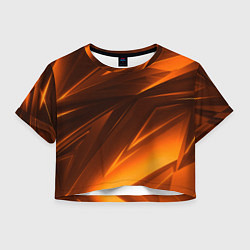 Женский топ Geometry stripes orange