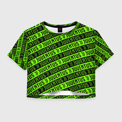 Женский топ Juventus green pattern sport