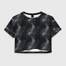 Женский топ Блестящая металлическая броня