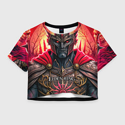Футболка 3D укороченная женская Elden Ring персонаж темный рыцарь, цвет: 3D-принт