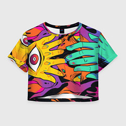 Женский топ Психоделические руки