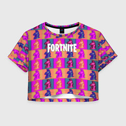 Женский топ Fortnite logo pattern game