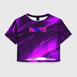 Женский топ Fortnite neon stripes angles logo