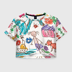 Женский топ Детский принт
