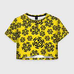 Футболка 3D укороченная женская One Piece Trafalgar Law, цвет: 3D-принт