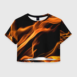 Женский топ Языки пламени текстура