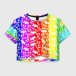 Женский топ Marshmello rainbow