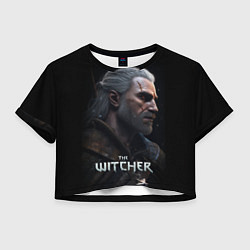 Футболка 3D укороченная женская The Witcher poster, цвет: 3D-принт