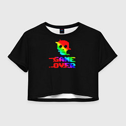 Женский топ Game over gradient