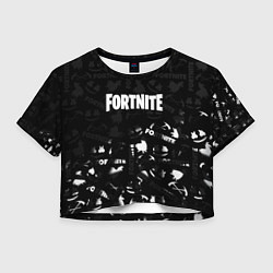 Женский топ Fortnite pattern black