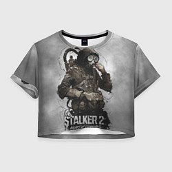 Футболка 3D укороченная женская S t a l k e r 2 Heart of Chornobyl, цвет: 3D-принт