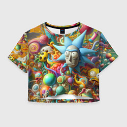 Женский топ Рик Санчес - абстракция