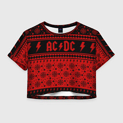 Женский топ ACDC christmas sweater