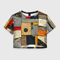 Женский топ Ретро пэчворк