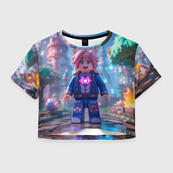 Женский топ Roblox pink hair