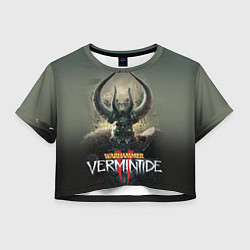 Футболка 3D укороченная женская Warhammer - Vermintide 2, цвет: 3D-принт
