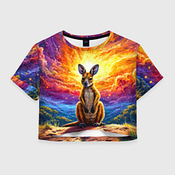 Женский топ Кенгуру в космосе
