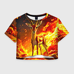 Женский топ Газель в огне