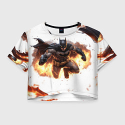 Женский топ Бэтмен летит от взрыва