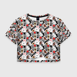 Женский топ Карты и фишки