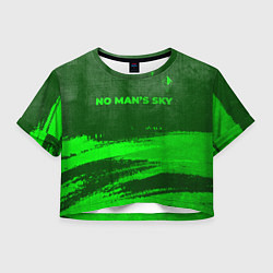 Женский топ No Mans Sky - green gradient посередине