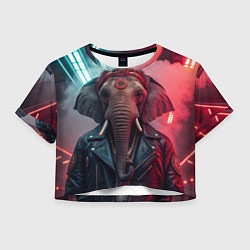 Женский топ Cyberpunk elephant