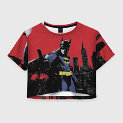Футболка 3D укороченная женская Бэтмен показывает класс, цвет: 3D-принт