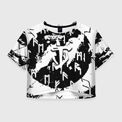 Женский топ Doom символы краски