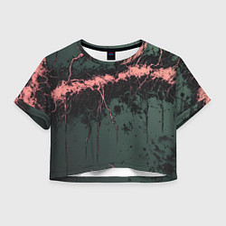 Женский топ Гранж потертая текстура