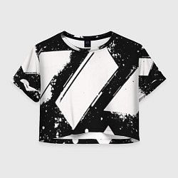 Женский топ Color black white