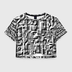 Женский топ Серый объёмный эффект