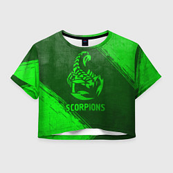 Женский топ Scorpions - green gradient