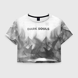 Женский топ Dark Souls - white gradient посередине