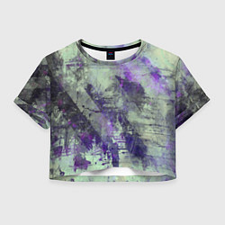 Женский топ Абстракция - atomic violet in green