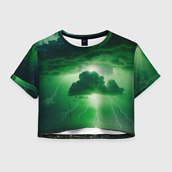 Женский топ Зелёный гром