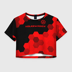 Женский топ Volkswagen - red gradient посередине