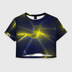 Женский топ Разлом космических неоновых плит