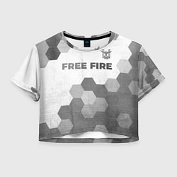 Женский топ Free Fire - white gradient посередине