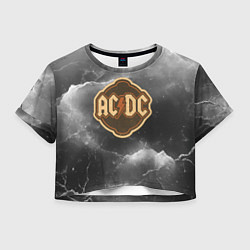 Женский топ ACDC ретро логотип