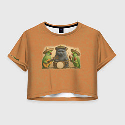 Женский топ Надежды маленький оркестрик в оранжевом