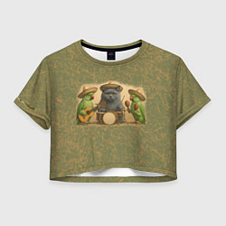 Женский топ Надежды маленький оркестрик в оливковом