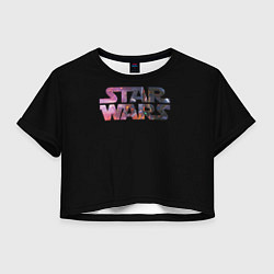 Женский топ Звёздные войны надпись искры